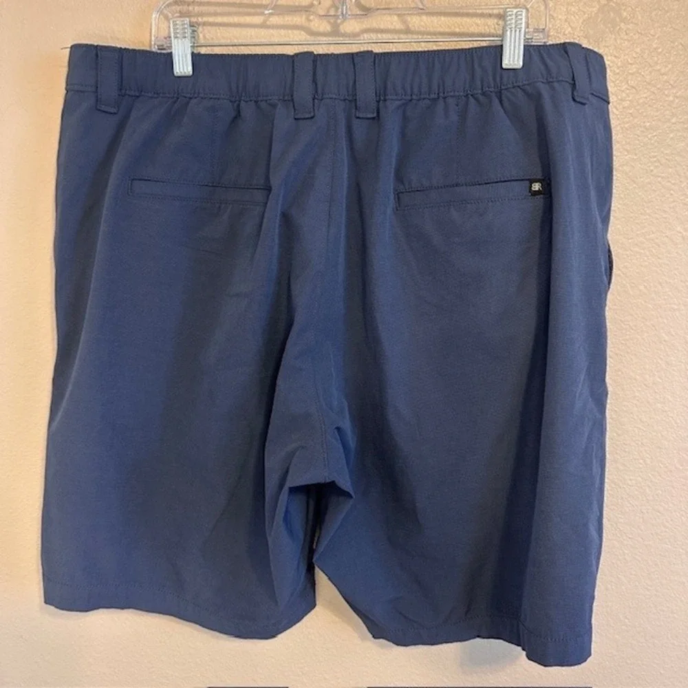 Banana Republic Men's Blue Lightweight Flat Front‎ Chino Shorts 40 Inseam 9